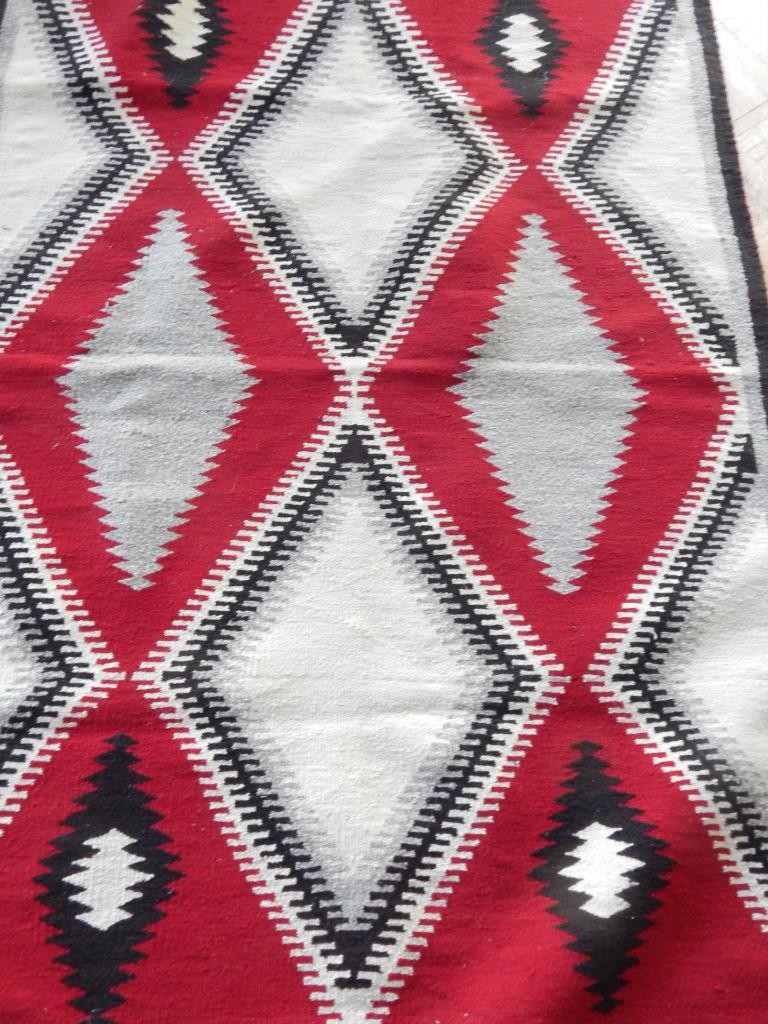ANTIQUE NAVAJO INDIAN KLAGETOH DAZZLER RUG - NICE LRG SIZE + FABULOUS COLORS