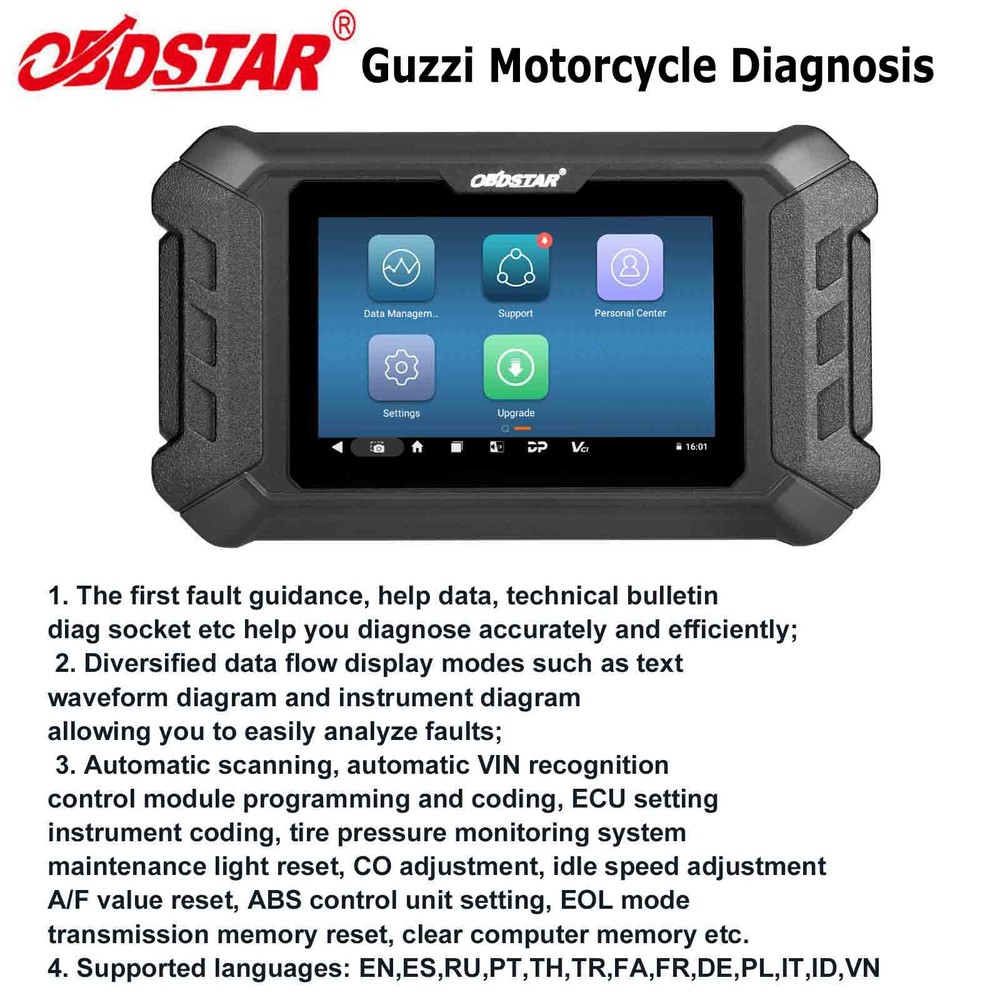 OBDSTAR iScan for Guzzi Motorcycle Diagnostic Scanner Tool Coding Upgrade