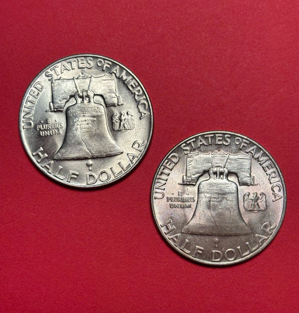 1950 D Franklin Half Dollars 90% Silver