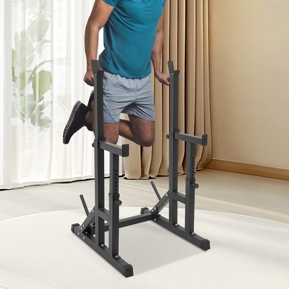 Barbell Rack Adjustable Barbell Weight Stand Multi-function Rack Home Gym