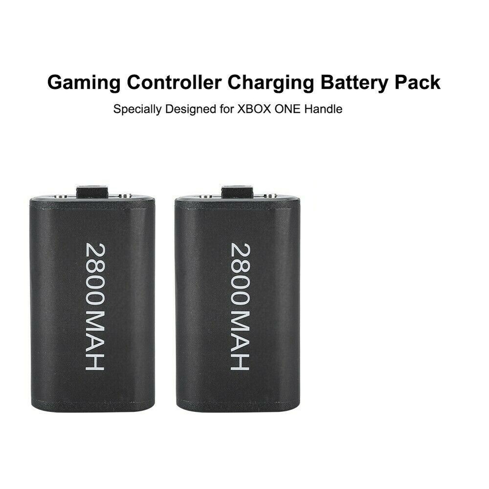 2x Rechargeable Battery + Charging Charge CABLE USB CORD for XBOX ONE Controller