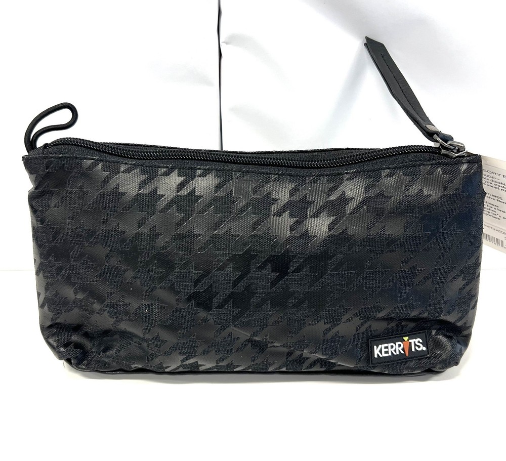 Kerrits EQ Accessory Case Pouch Houndstooth Wrist Strap Zip Riding Essentials