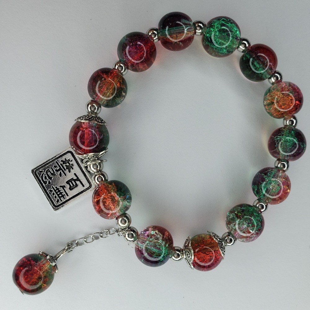Hand crafted artisan unique gemstone bracelet