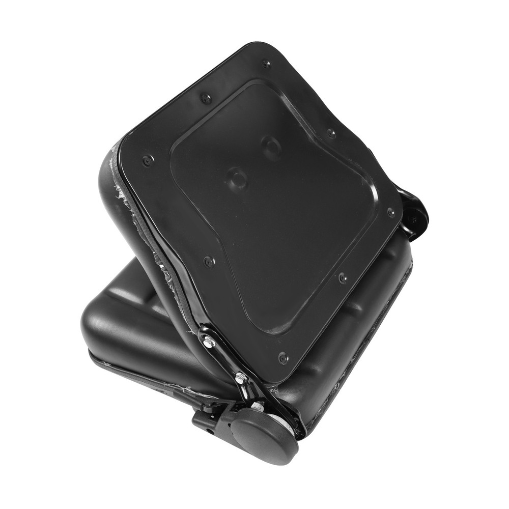 Black Tractor Excavator Seat Adjustable Angle Back With Slide