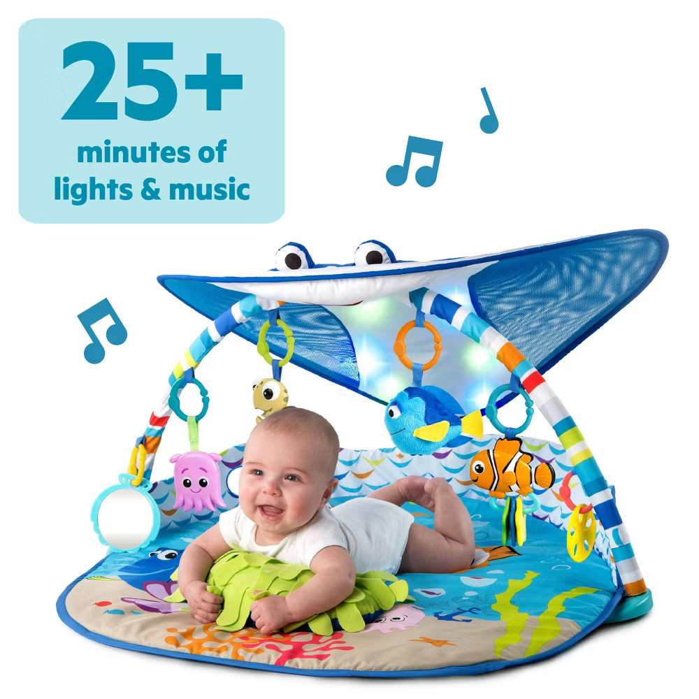 Disney Baby Finding Nemo Mr. Ray Ocean Lights Activity Gym