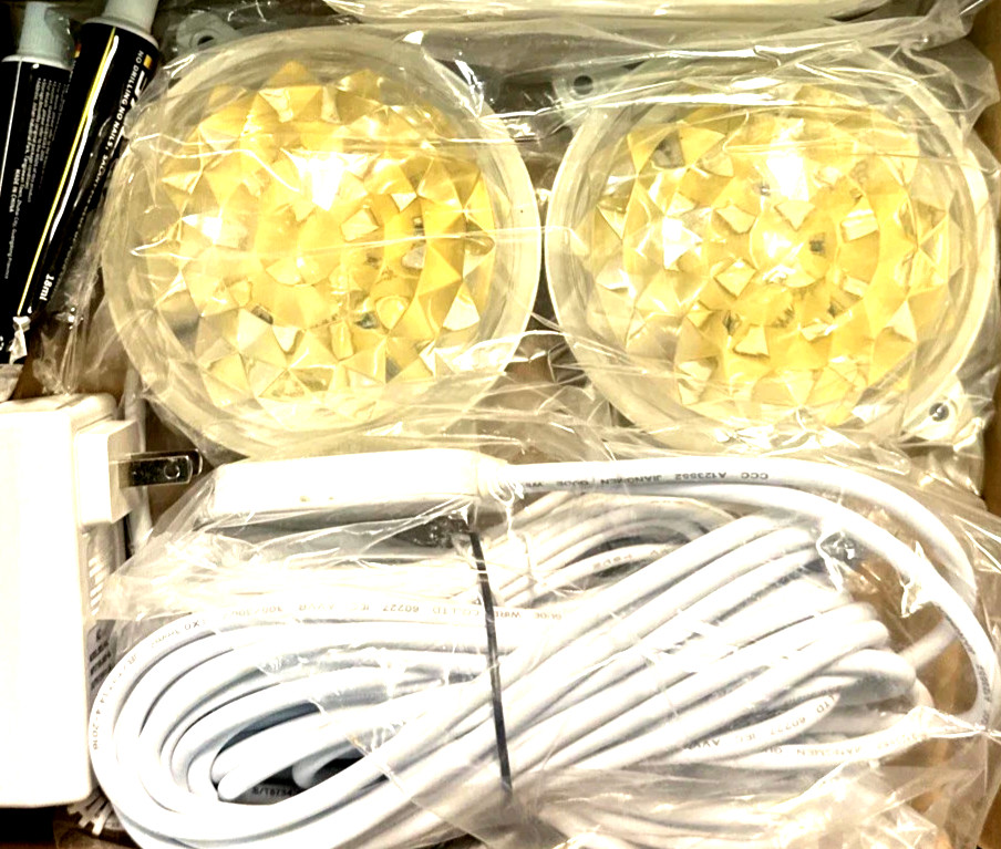 NEW 2 Pack LED Pool Lights (Plug-in) App & Remote Control RGB, Music Sync #584