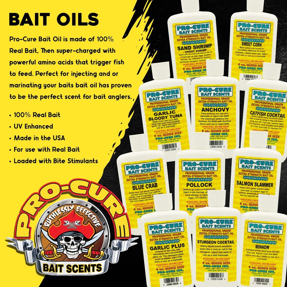 Pro-Cure Salmon Egg Bait Oil, 8 Ounce