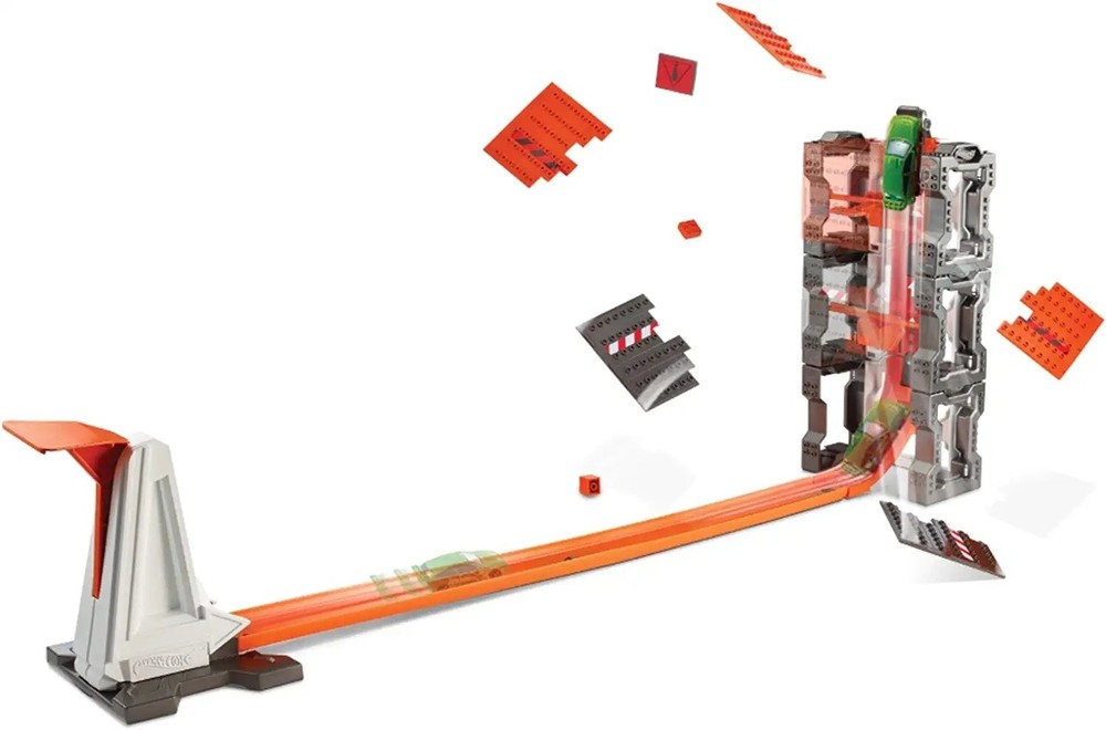 Hot Wheels Track Builder Construction Crash Kit