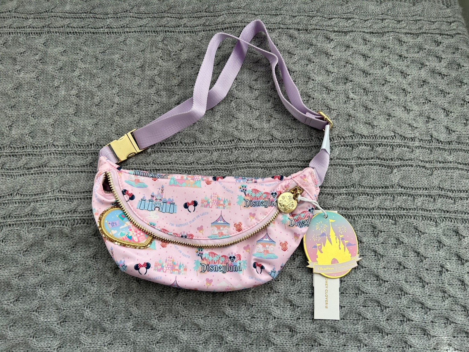 NEW Disneyland Belt Bag with Small World Patch by Stoney Clover Lane FREE SHIP