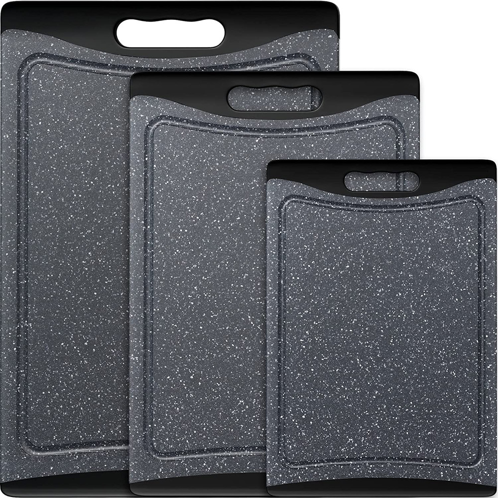 Plastic Cutting Boards for Kitchen (Set of 3)