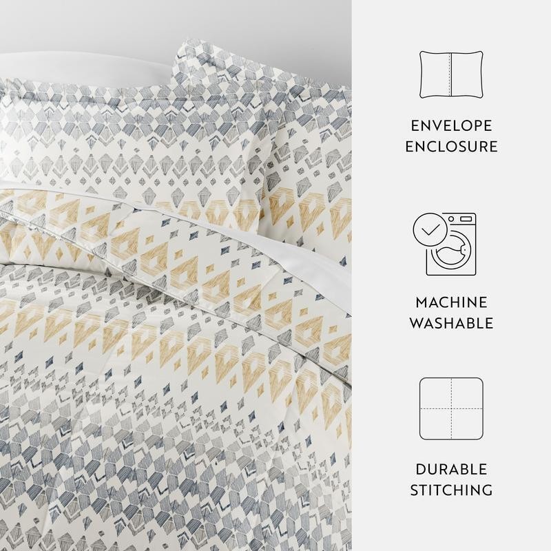 Lightweight Down Alternative Comforter Set Hypoallergenic Microfiber Soft Warmth