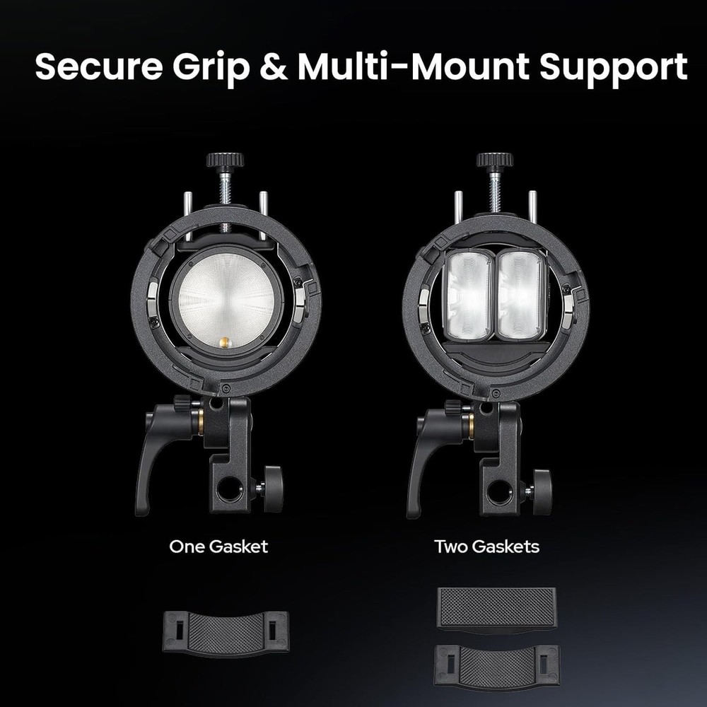 Godox S3 Speedlite Bracket with ±90° Adjustment and Bowens Mount Compatibility