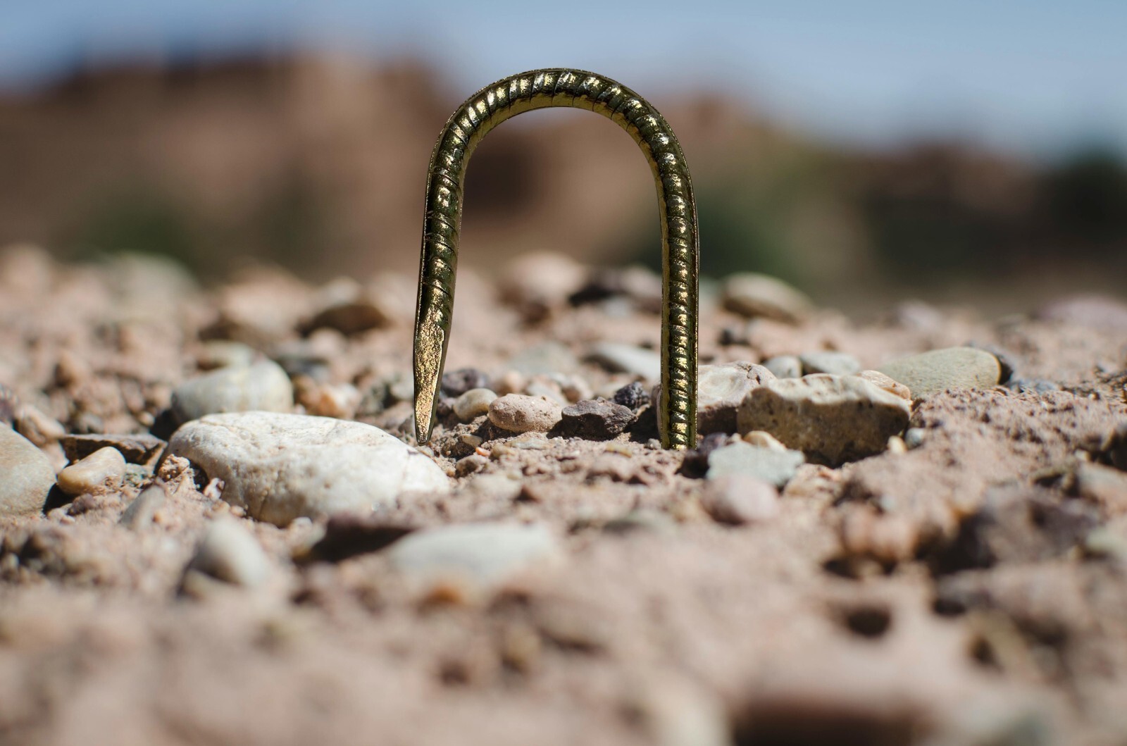 Sandbaggy 16" J Hook Rebar Stakes - Galvanized Steel - 5/16" Diameter