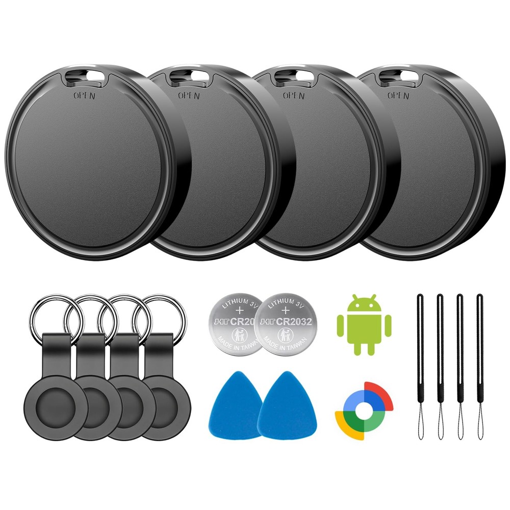 Air Tags for Android,Air Tags-4 Pack Android,Air Tracker Tags with 4 Case,2 Y...