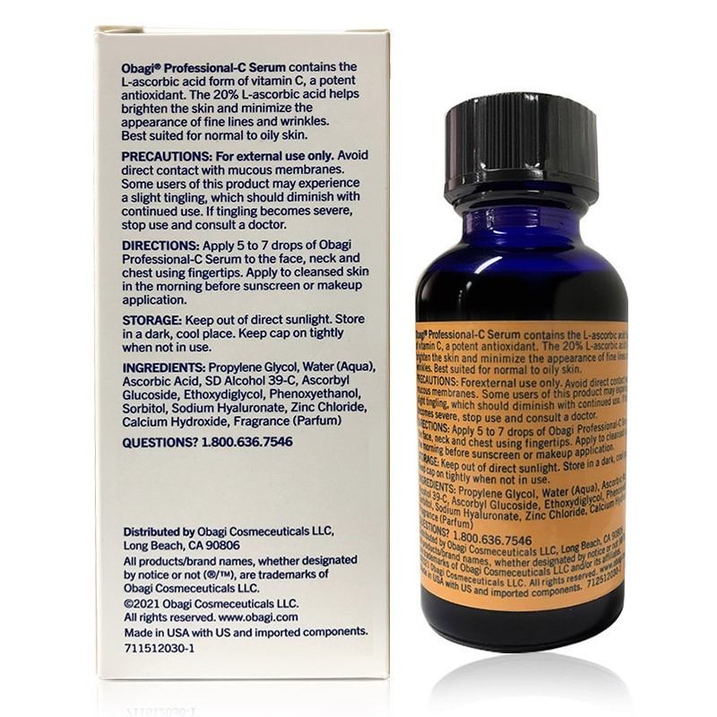 Obagi Professional-C 20% Vitamin C Serum - 1oz - New In Box - Sealed