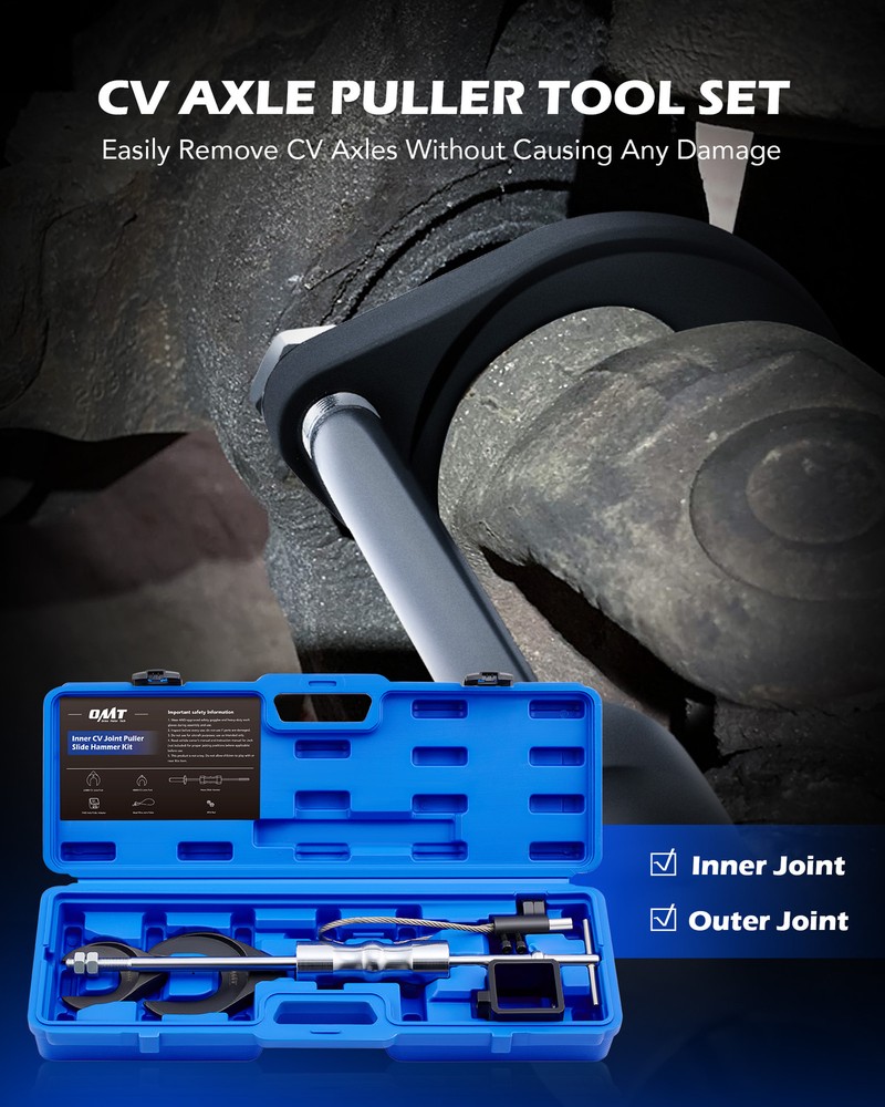 OMT CV Joint Puller Slide Hammer Inner Outer CV Axle Half Shaft Removal Tools