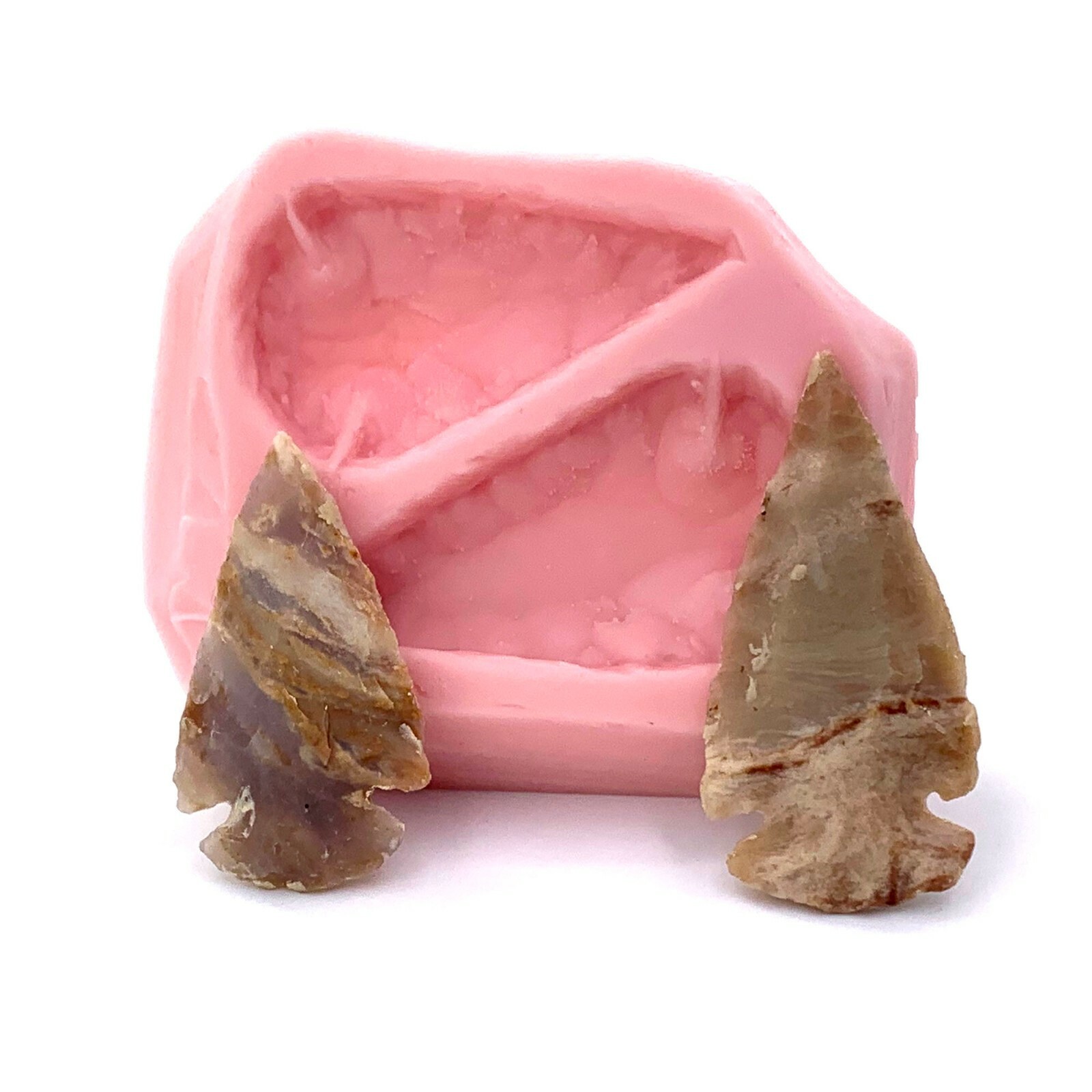 Silicone Arrowhead Mold - Polymer Clay, Metal Clay, Resin - Food Safe (977)