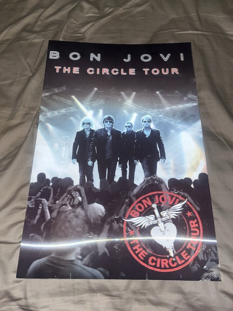 BON JOVI CIRCLE TOUR PROGRAM AND 3D POSTER