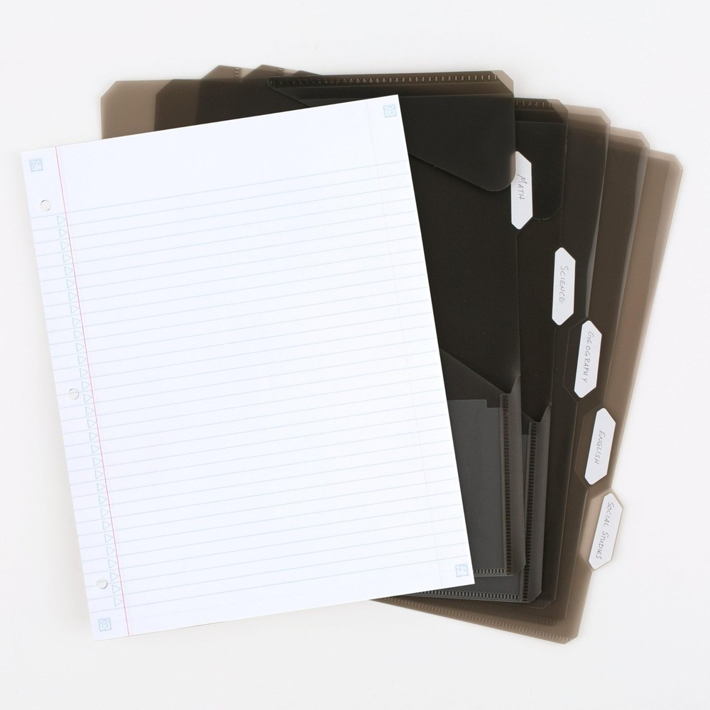 Five Star Flex Refillable Notebook + Study App, College 1 in. thick, Black