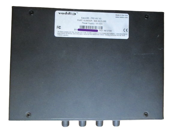 Vaddio EasyUSB - Pro Mic I/O 998-8520-000 Professional 4 Microphone Interface
