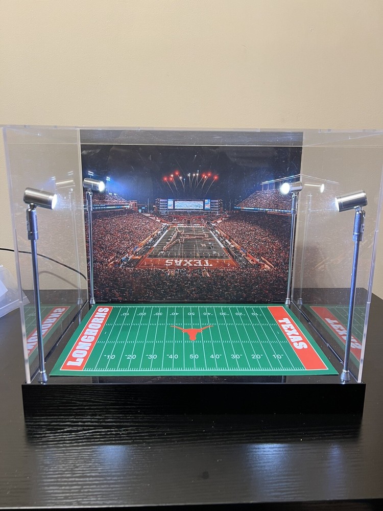 Texas Longhorns Full Size Helmet Display With LED Lights