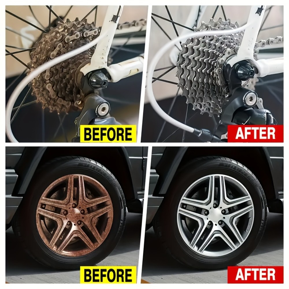 Universal Rust Remover Revitalizing Spray for Car Wheels & Metal Surfaces Strong
