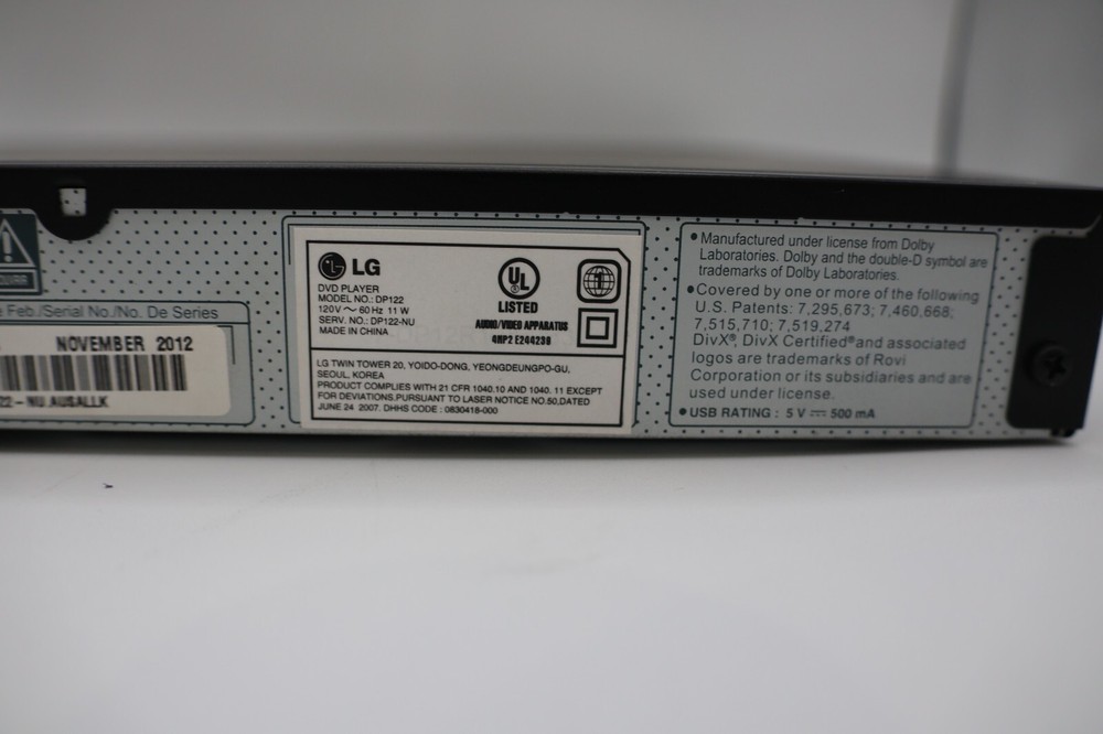 2012- LG DP122 DVD Player- Tested- Working! - Dut's Deals