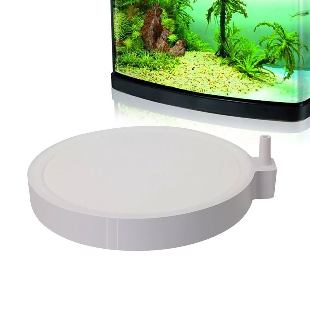 Large Aquarium Air Stones Fish Tank Round Air Disk Bubble Diffuser Release Tray