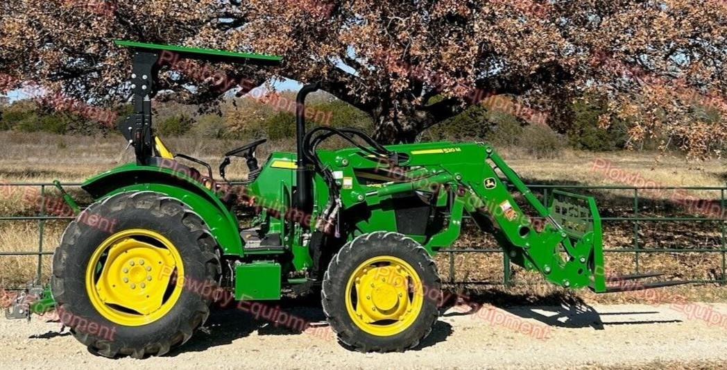 Green Metal Canopy for John Deere Tractor ROPS W/ Brackets Size 46.5" x 58" READ