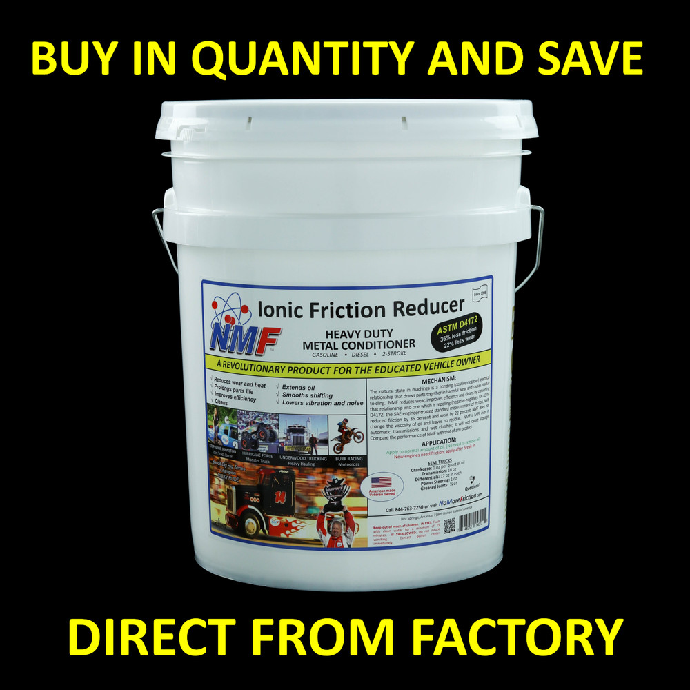 NMF 5 Gallon Bucket - DIRECT FROM FACTORY - Ionic Friction Reducer