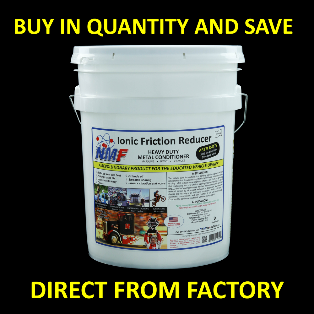 NMF 5 Gallon Bucket - DIRECT FROM FACTORY - Ionic Friction Reducer