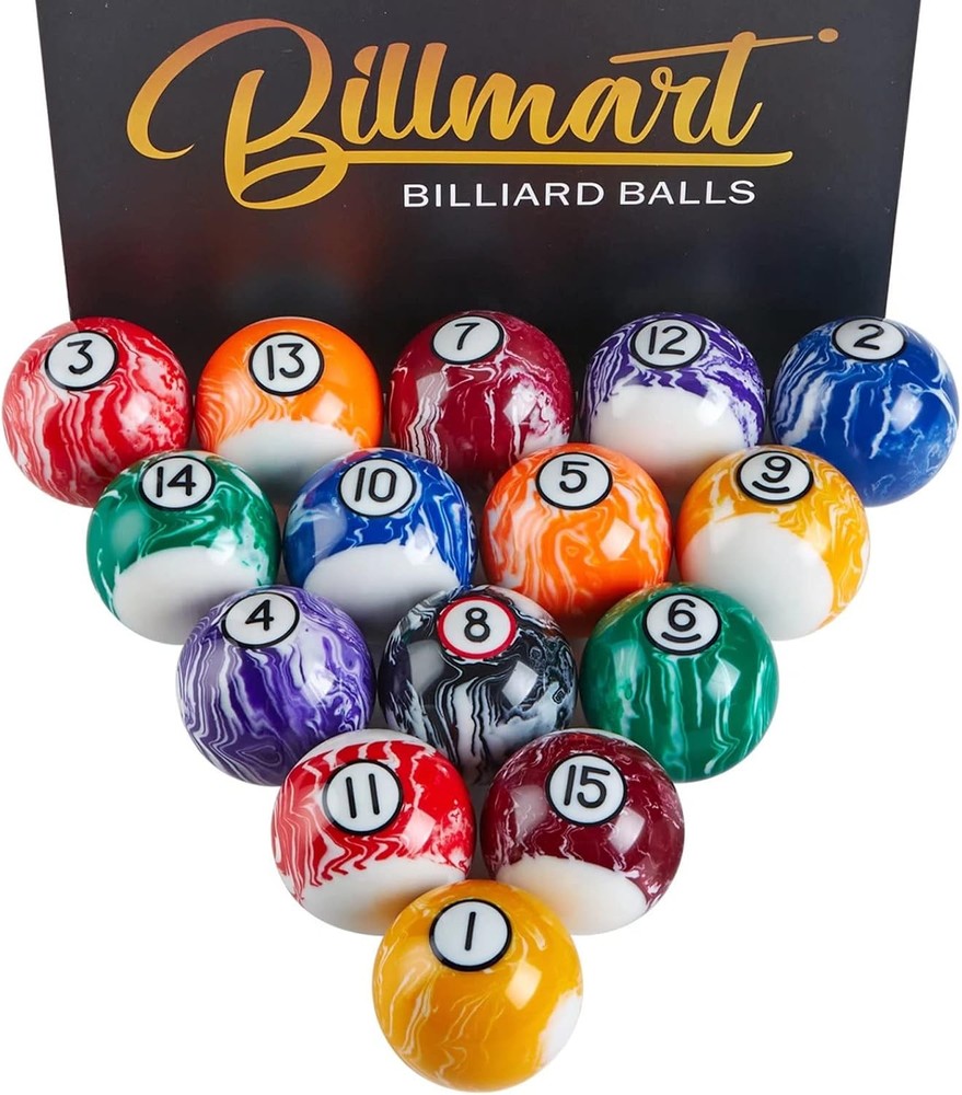 Billiard Balls Set 16 Pool Table Marble Premium