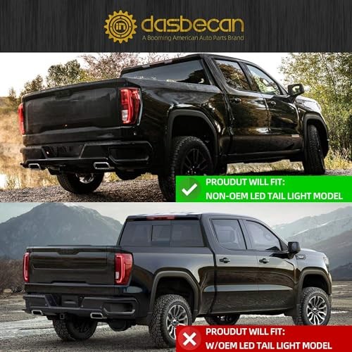 Tail Light Assembly Rear Lamp Compatible with Left Driver Side Halogen Type