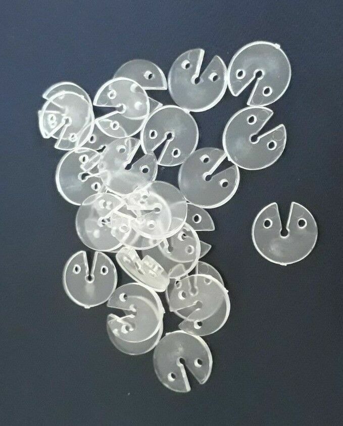 10 pcs Plastic Blind Control Ball Chain Stoppers/Beaded Chain Stop - Clear
