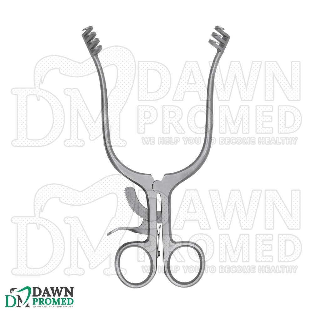 Weitlaner Retractor 9.5" 3x4 Prong Sharp Surgical Veterinary Instrument German G