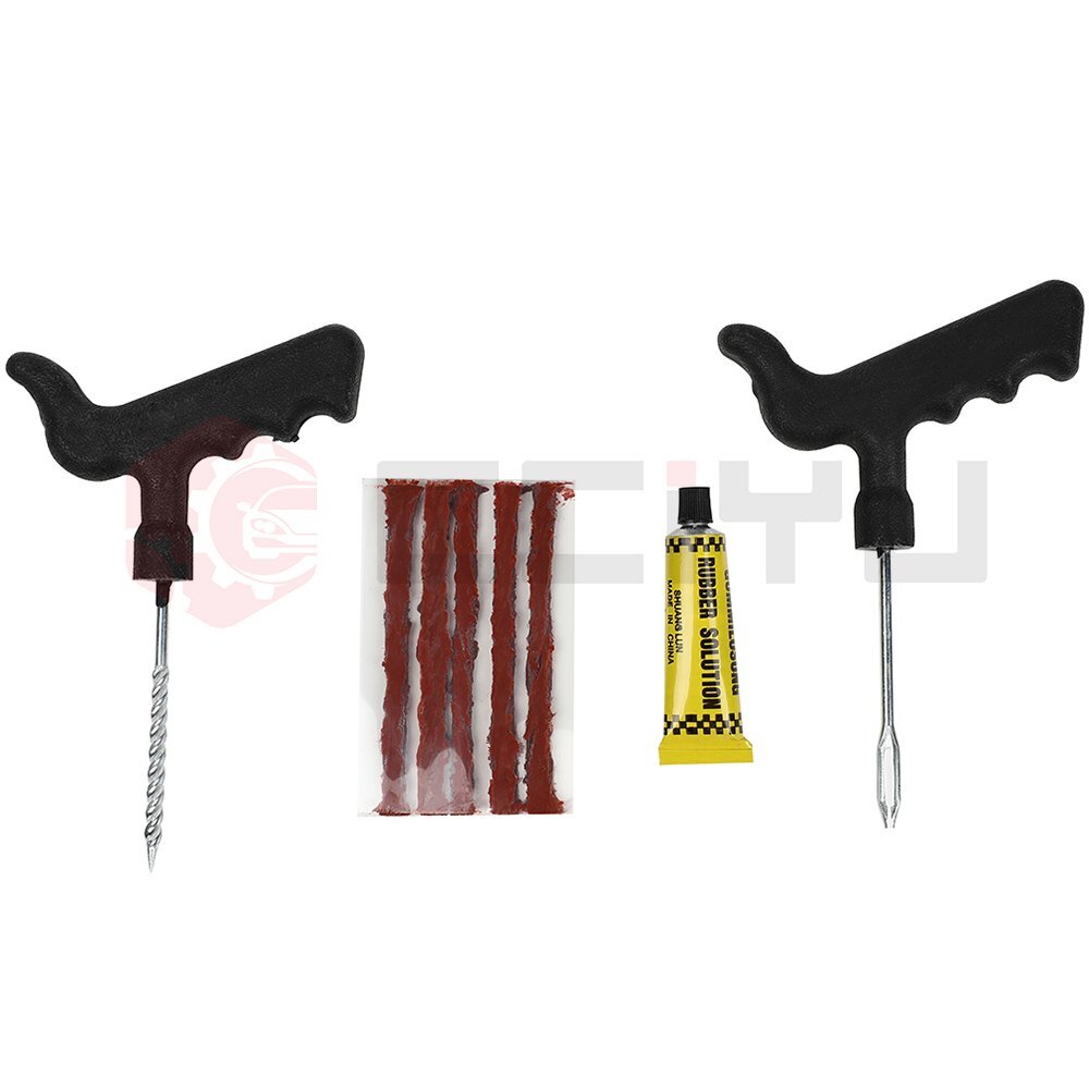 Heavy Duty Booster Jumper Cables 30FT 1 Gauge Car Van Power With Tire Repair Kit