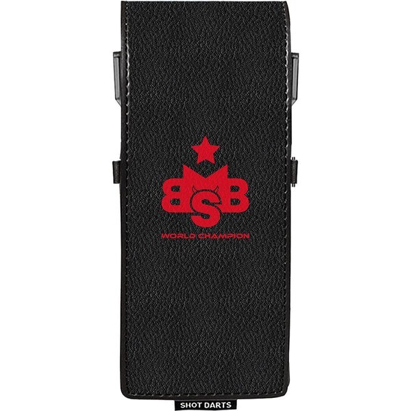 SHOT MICHAEL SMITH DART CASE.. WORLD CHAMPION DROP IN BLACK