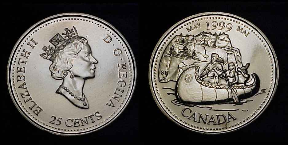 CANADA 1999 May Twenty-five Cents Specimen