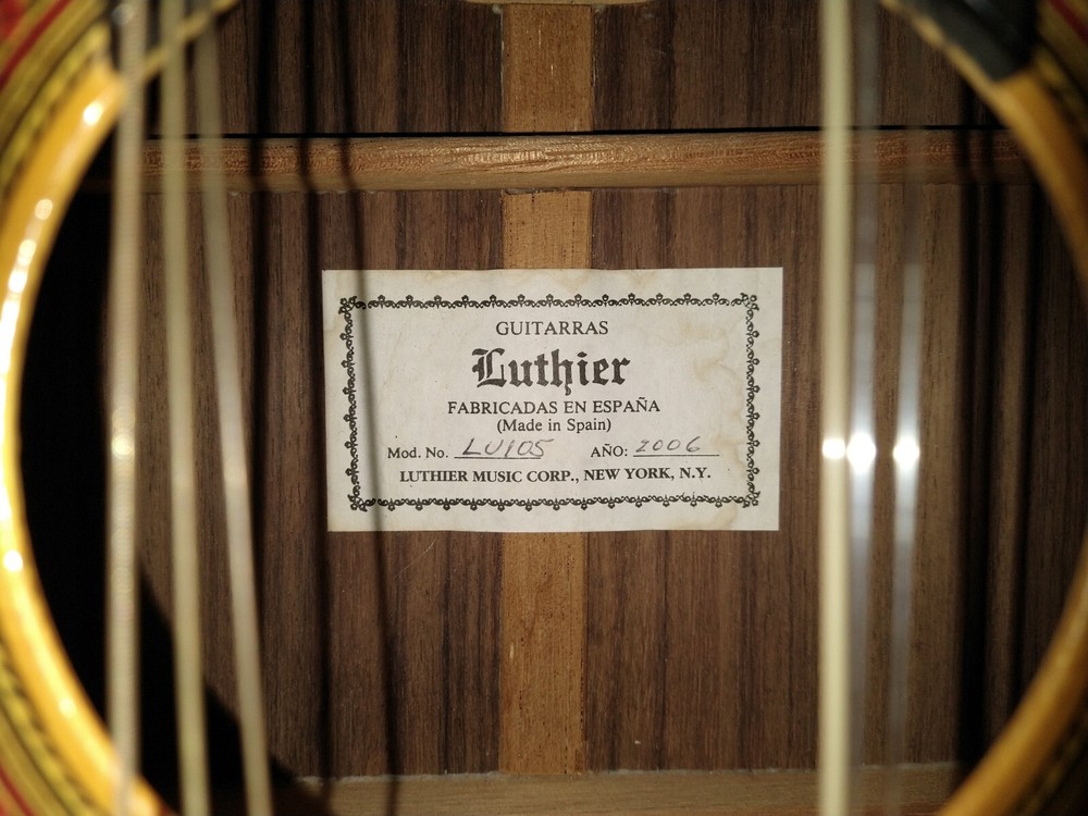 Luthier LU105 Classical Guitar (2006) Made in Spain w/ Hardshell Case