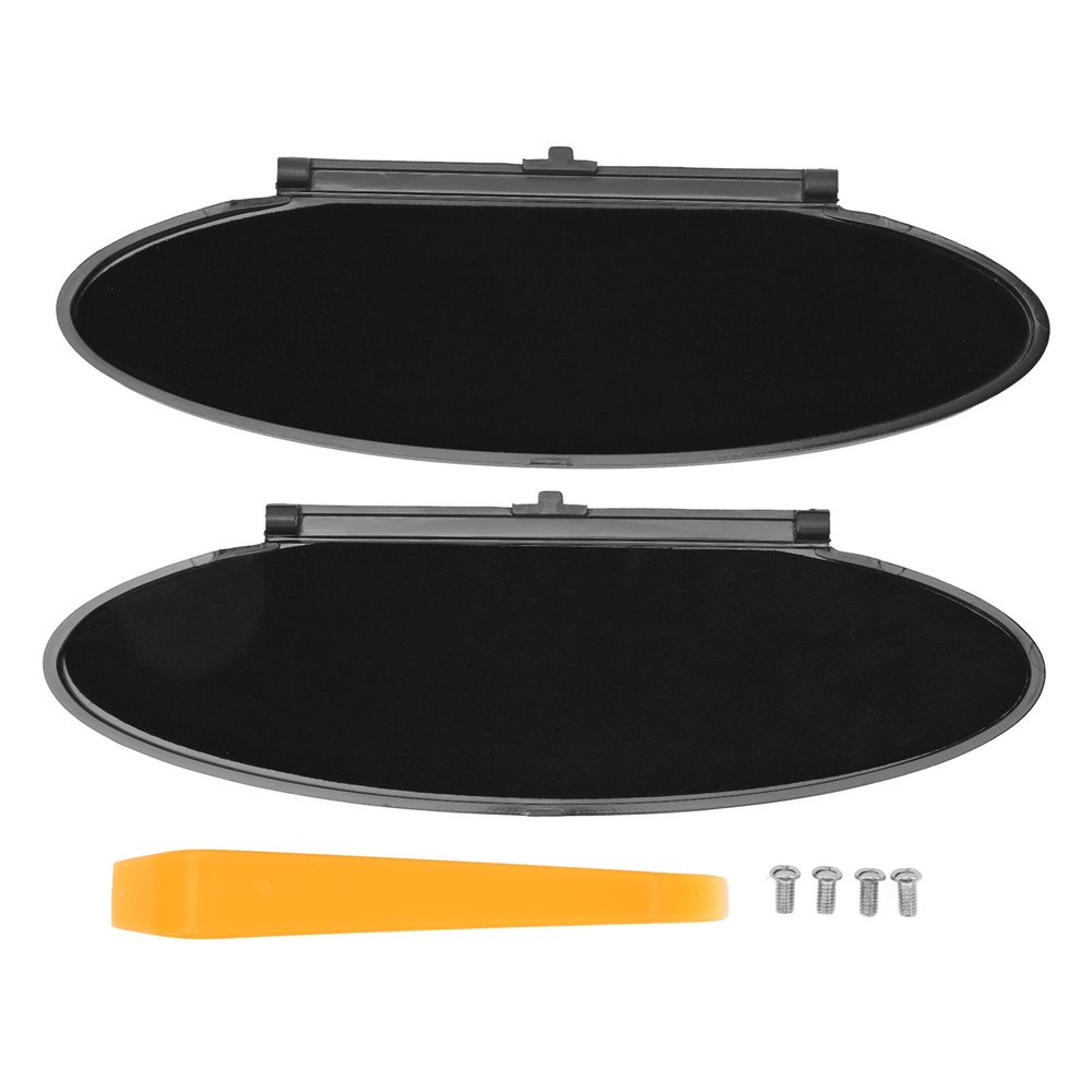 2Pcs Black Sunvisor Lid Cover Durable Replacement For 986 UBNY