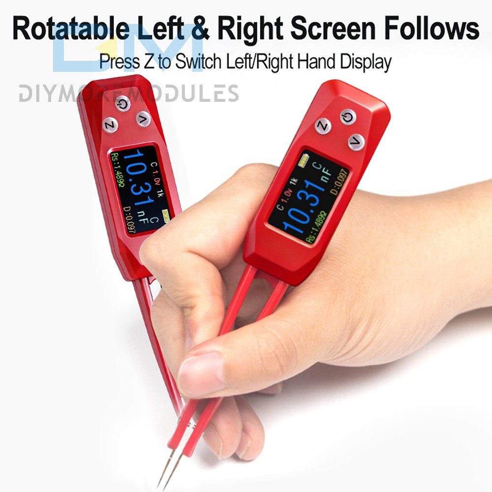 PZEM-039 Digital Smart Tweezer LCR Resistor Capacitance Diode Test Multimeter
