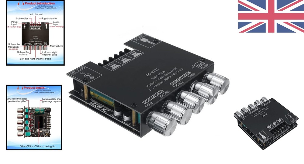 ZK-MT21 Mini Bluetooth Amplifier Module with 200W Output - Compact & Efficient