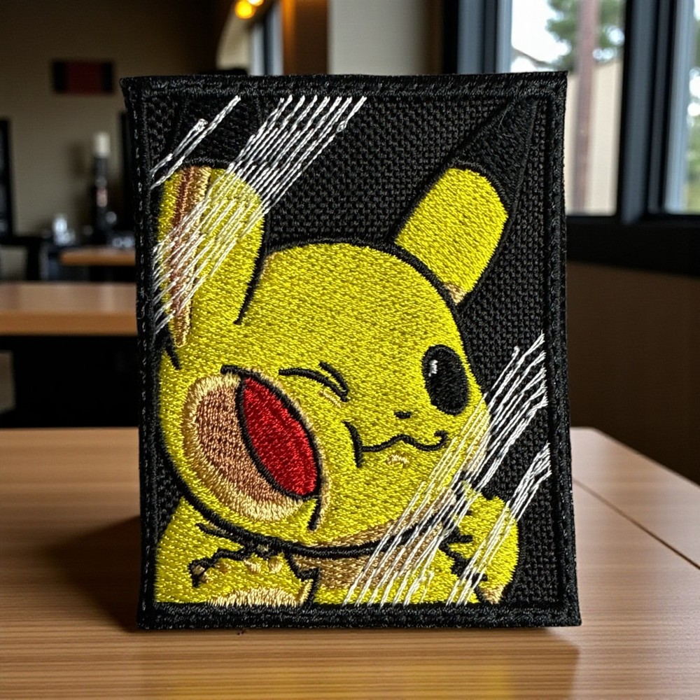 Pickachu Embroidery Patch Multi Sizes 2.97" -4.94"