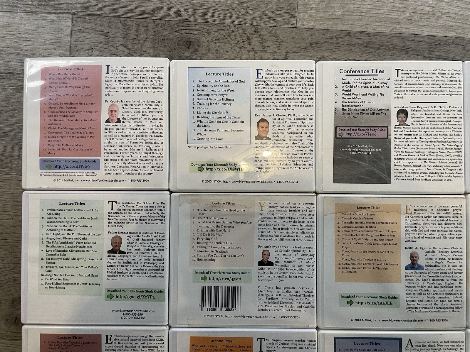 Now You Know Media Christian Lecture CD Lot Of 17 Sets Of Lectures 87 Total CDs