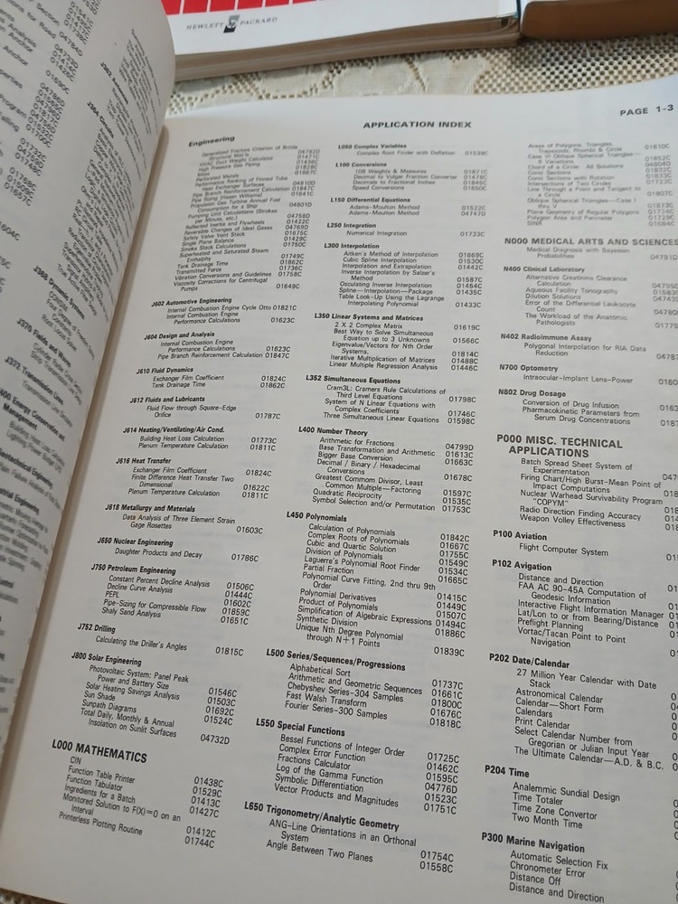 VINTAGE HEWLETT PACKARD CALCULATOR CONTRIBUTORS GUIDE LIBRARY SOFTWARE CATALOG