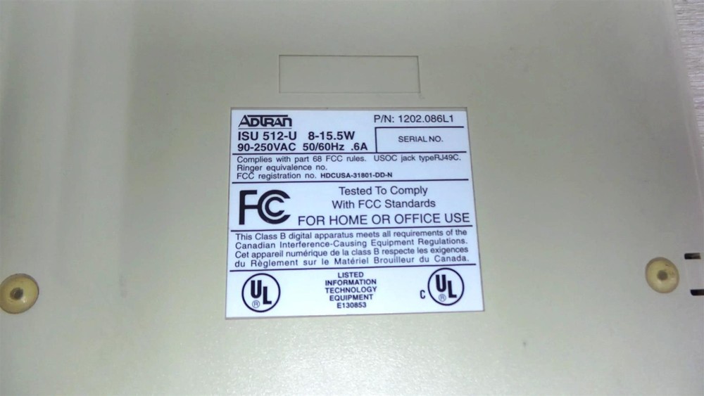 ADTRAN ISU 512-U Multiplexer - Free Shipping