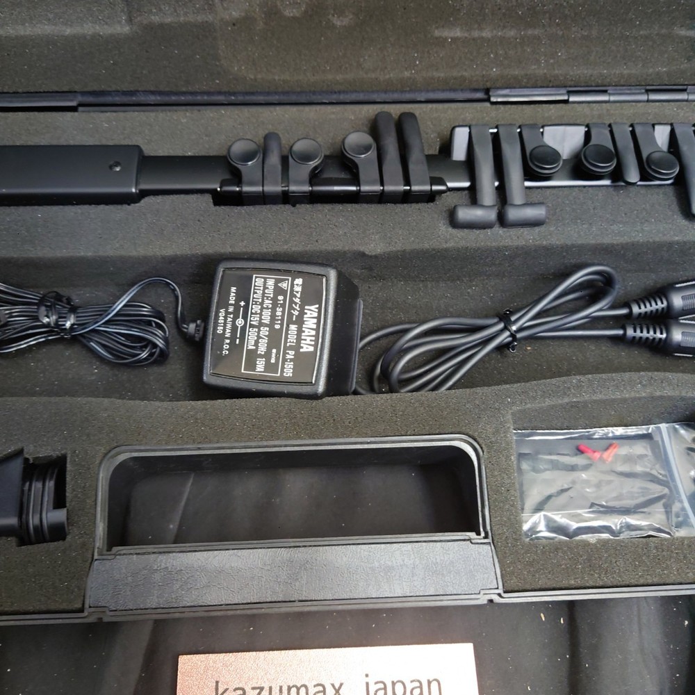 YAMAHA WX7 Wind MIDI Controller Synthesizer Black with Case No Battery Pack