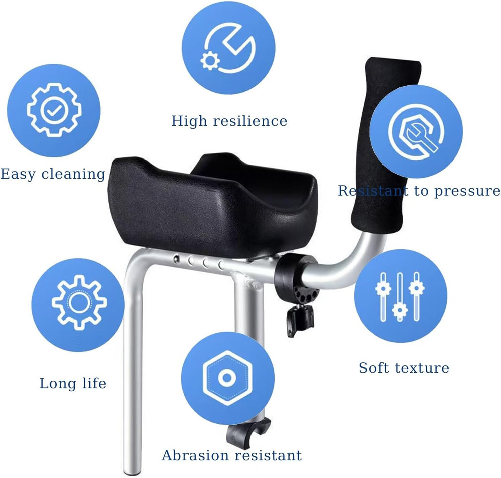 2 Pack Walker Armrest Pads, Universal Replacement Armrest Pads, Upright Walker A