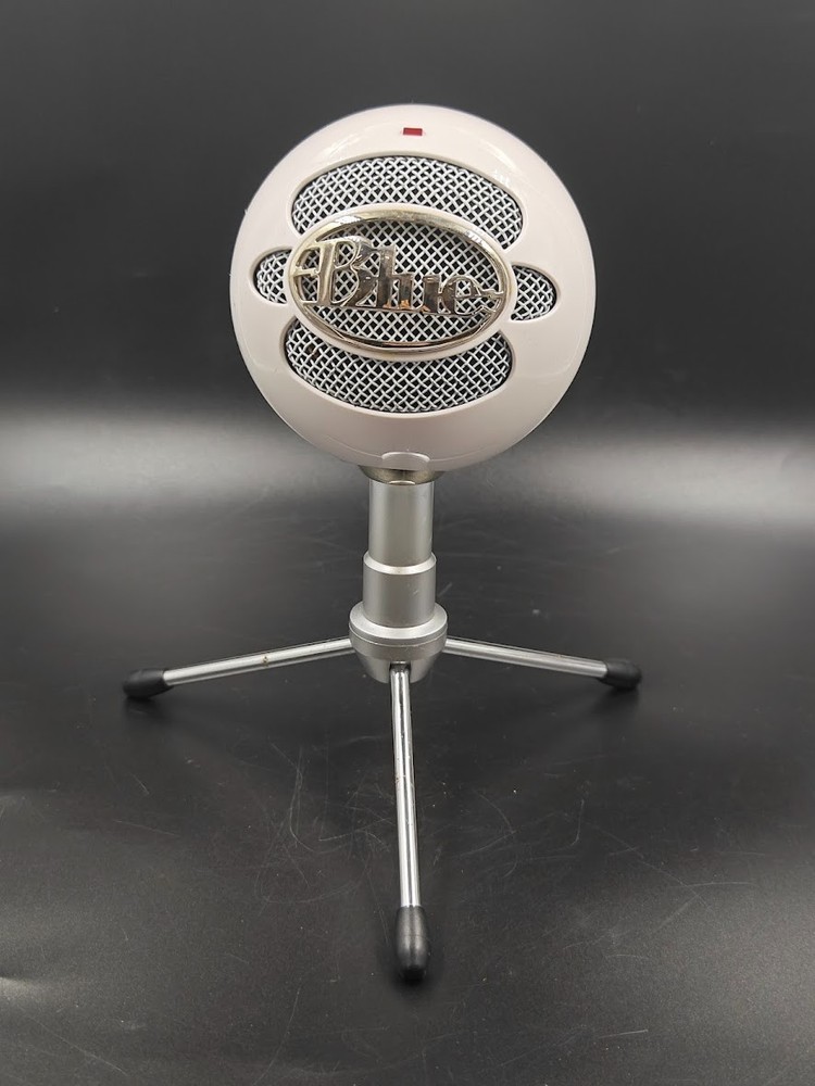 Blue Snowball Ice Microphone - White Used, Working