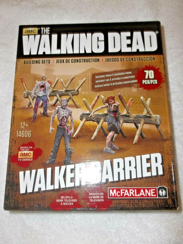 Walking Dead McFarlane Building Construction Set Walker Barrier